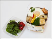 しんしのつ産直弁当「匠」~有機野菜サラダ付~(800円)
